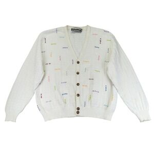 Shenandoah Cardigan Sweater Womens XL Knit Button Up Colorful‎ Stitch Vintage